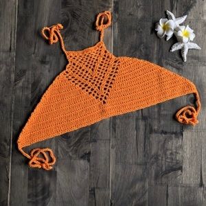 🦋SOLD🦋Crochet Halter Crop Top